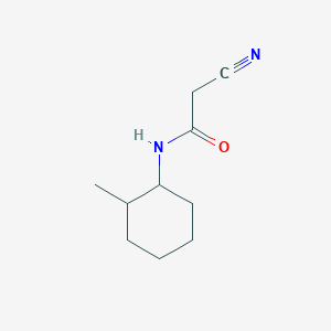 molecular formula C10H16N2O B2590031 2-cyano-N-(2-methylcyclohexyl)acetamide CAS No. 380190-59-0