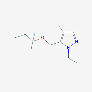 molecular formula C10H17IN2O B2590035 5-(sec-butoxymethyl)-1-ethyl-4-iodo-1H-pyrazole CAS No. 1856047-78-3