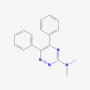 molecular formula C17H16N4 B259004 N,N-dimethyl-5,6-diphenyl-1,2,4-triazin-3-amine 