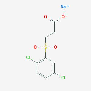 molecular formula C9H7Cl2NaO4S B2590045 Sodium 3-(2,5-dichlorobenzenesulfonyl)propanoate CAS No. 2228826-16-0