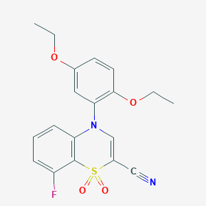 4-(2,5-diethoxyphenyl)-8-fluoro-4H-benzo[b][1,4]thiazine-2-carbonitrile 1,1-dioxide