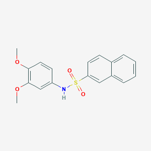 molecular formula C18H17NO4S B259007 N-(3,4-dimethoxyphenyl)naphthalene-2-sulfonamide 