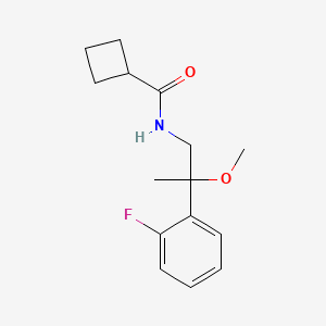 N-[2-(2-Fluorophenyl)-2-methoxypropyl]cyclobutanecarboxamide