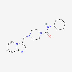 N-cyclohexyl-4-({imidazo[1,2-a]pyridin-3-yl}methyl)piperazine-1-carboxamide