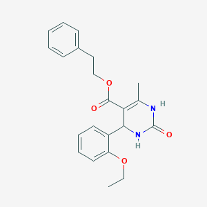 molecular formula C22H24N2O4 B259009 2-Phenylethyl 4-(2-ethoxyphenyl)-6-methyl-2-oxo-1,2,3,4-tetrahydropyrimidine-5-carboxylate 