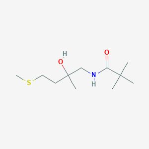 molecular formula C11H23NO2S B2590092 N-(2-hydroxy-2-méthyl-4-(méthylthio)butyl)pivalamide CAS No. 1421531-49-8