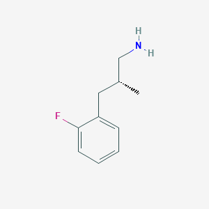 (2R)-3-(2-Fluorophenyl)-2-methylpropan-1-amine