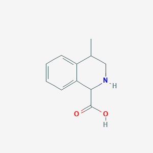 molecular formula C11H13NO2 B2590112 4-Methyl-1,2,3,4-tetrahydroisoquinoline-1-carboxylic acid CAS No. 1367666-46-3