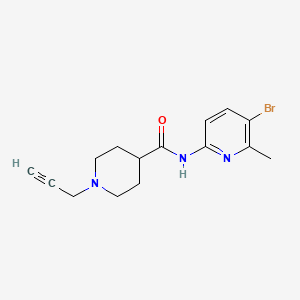 N-(5-bromo-6-methylpyridin-2-yl)-1-(prop-2-yn-1-yl)piperidine-4-carboxamide
