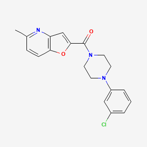 (4-(3-Chlorophenyl)piperazin-1-yl)(5-methylfuro[3,2-b]pyridin-2-yl)methanone
