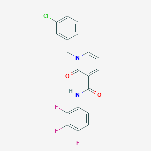 1-(3-chlorobenzyl)-2-oxo-N-(2,3,4-trifluorophenyl)-1,2-dihydropyridine-3-carboxamide