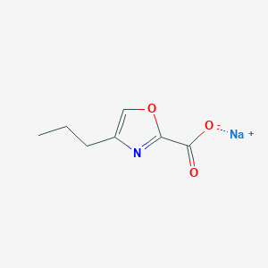 molecular formula C7H8NNaO3 B2590136 Sodium 4-propyloxazole-2-carboxylate CAS No. 2230807-00-6
