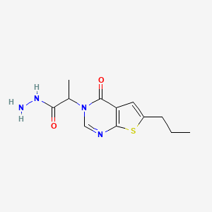 2-(4-oxo-6-propylthieno[2,3-d]pyrimidin-3(4H)-yl)propanehydrazide