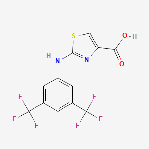 2-((3,5-bis(Trifluoromethyl)phenyl)amino)-1,3-thiazole-4-carboxylic acid