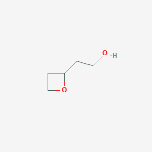 molecular formula C5H10O2 B2590159 2-(Oxetan-2-yl)ethan-1-ol CAS No. 362604-33-9