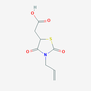 molecular formula C8H9NO4S B2590167 (3-烯丙基-2,4-二氧代-1,3-噻唑烷-5-基)乙酸 CAS No. 868212-21-9