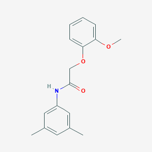 molecular formula C17H19NO3 B259017 N-(3,5-dimethylphenyl)-2-(2-methoxyphenoxy)acetamide 