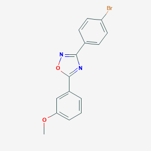 molecular formula C15H11BrN2O2 B259018 3-(4-Bromophenyl)-5-(3-methoxyphenyl)-1,2,4-oxadiazole 