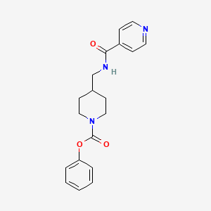 Phenyl 4-(isonicotinamidomethyl)piperidine-1-carboxylate