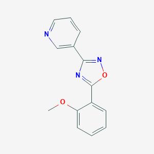 molecular formula C14H11N3O2 B259019 3-[5-(2-Methoxy-phenyl)-[1,2,4]oxadiazol-3-yl]-pyridine 