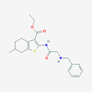 ethyl 2-[(N-benzylglycyl)amino]-6-methyl-4,5,6,7-tetrahydro-1-benzothiophene-3-carboxylate