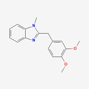 molecular formula C17H18N2O2 B2590211 2-[(3,4-dimethoxyphenyl)methyl]-1-methyl-1H-1,3-benzodiazole CAS No. 838901-83-0