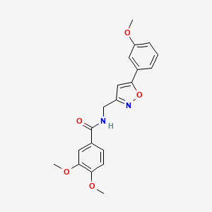 3,4-dimethoxy-N-((5-(3-methoxyphenyl)isoxazol-3-yl)methyl)benzamide