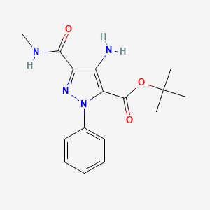 Tert-butyl 4-amino-5-(methylcarbamoyl)-2-phenylpyrazole-3-carboxylate