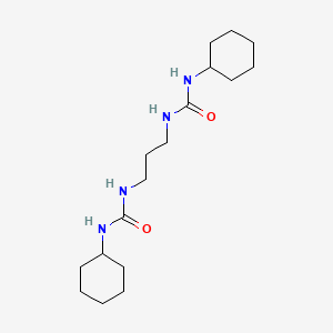 molecular formula C17H32N4O2 B2590232 1-Cyclohexyl-3-[3-(cyclohexylcarbamoylamino)propyl]urea CAS No. 64624-51-7