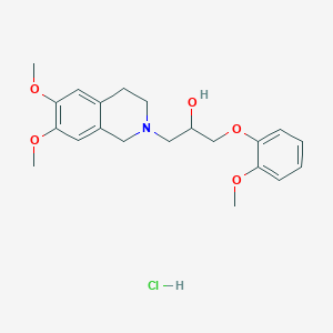 1-(6,7-dimethoxy-3,4-dihydroisoquinolin-2(1H)-yl)-3-(2-methoxyphenoxy)propan-2-ol hydrochloride