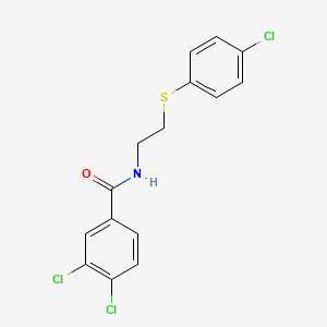 3,4-Dichloro-N-(2-((4-chlorophenyl)sulfanyl)ethyl)benzenecarboxamide