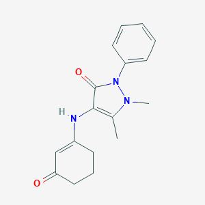 molecular formula C17H19N3O2 B259026 1,5-Dimethyl-4-[(3-oxocyclohexen-1-yl)amino]-2-phenylpyrazol-3-one 