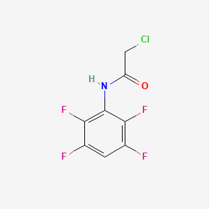 molecular formula C8H4ClF4NO B2590283 2-chloro-N-(2,3,5,6-tetrafluorophenyl)acetamide CAS No. 832675-11-3