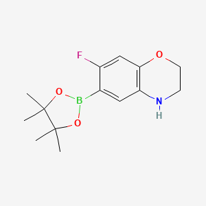 7-fluoro-6-(4,4,5,5-tetramethyl-1,3,2-dioxaborolan-2-yl)-3,4-dihydro-2H-benzo[b][1,4]oxazine