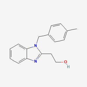 molecular formula C17H18N2O B2590288 2-[1-(4-methylbenzyl)-1H-benzimidazol-2-yl]ethanol CAS No. 941540-54-1