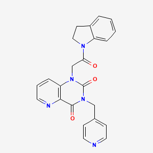 1-(2-(indolin-1-yl)-2-oxoethyl)-3-(pyridin-4-ylmethyl)pyrido[3,2-d]pyrimidine-2,4(1H,3H)-dione