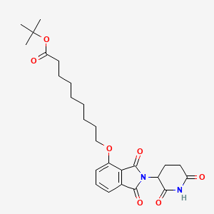 molecular formula C26H34N2O7 B2590294 Thalidomide-O-C8-Boc 