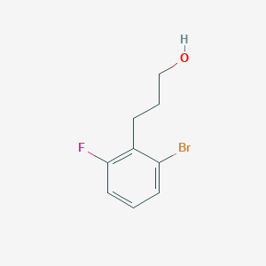 molecular formula C9H10BrFO B2590318 3-(2-溴-6-氟苯基)丙醇 CAS No. 1891959-38-8