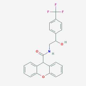 molecular formula C23H18F3NO3 B2590330 N-(2-ヒドロキシ-2-(4-(トリフルオロメチル)フェニル)エチル)-9H-キサンテン-9-カルボキサミド CAS No. 1351607-44-7