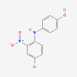 molecular formula C12H9BrN2O3 B2590332 4-(4-溴-2-硝基苯胺基)苯酚 CAS No. 68142-08-5