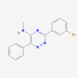 molecular formula C16H13BrN4 B259034 3-(3-bromophenyl)-N-methyl-6-phenyl-1,2,4-triazin-5-amine 