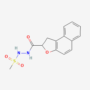 molecular formula C14H14N2O4S B2590342 N'-(1,2-dihydronaphtho[2,1-b]furan-2-ylcarbonyl)methanesulfonohydrazide CAS No. 478064-29-8