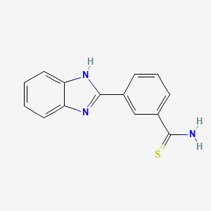 molecular formula C14H11N3S B2590382 2-(3-Thiocarbamoylphenyl)benzimidazole CAS No. 1217863-37-0