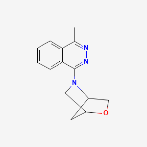 molecular formula C14H15N3O B2590385 1-Methyl-4-{2-oxa-5-azabicyclo[2.2.1]heptan-5-yl}phthalazine CAS No. 2097910-34-2