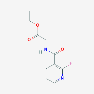molecular formula C10H11FN2O3 B2590395 Ethyl 2-[(2-fluoropyridin-3-yl)formamido]acetate CAS No. 1700391-03-2