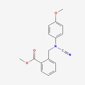 Methyl 2-{[cyano(4-methoxyphenyl)amino]methyl}benzoate