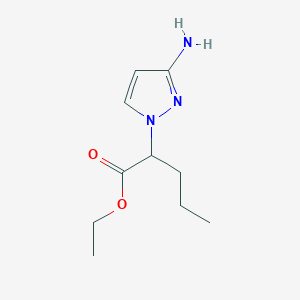 molecular formula C10H17N3O2 B2590432 2-(3-氨基-1H-吡唑-1-基)戊酸乙酯 CAS No. 1555580-28-3