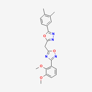 molecular formula C21H20N4O4 B2590437 N-(3-chlorobenzyl)-4-[3-(trifluoromethyl)-4,5,6,7-tetrahydro-1H-indazol-1-yl]benzamide CAS No. 1251606-63-9