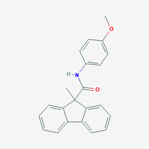 molecular formula C22H19NO2 B259045 N-(4-methoxyphenyl)-9-methyl-9H-fluorene-9-carboxamide 