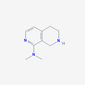 molecular formula C10H15N3 B2590461 N,N-Dimethyl-5,6,7,8-tetrahydro-2,7-naphthyridin-1-amine CAS No. 2172435-92-4